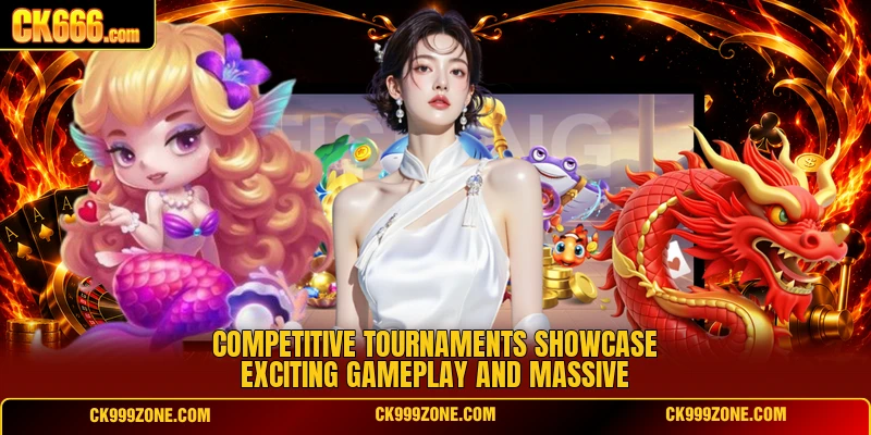 Competitive tournaments showcase exciting gameplay and massive