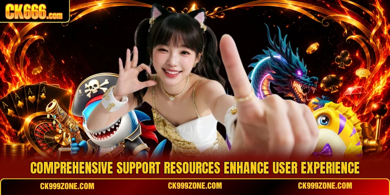 Comprehensive support resources enhance user experience