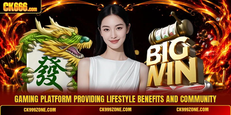 Gaming platform providing lifestyle benefits and community