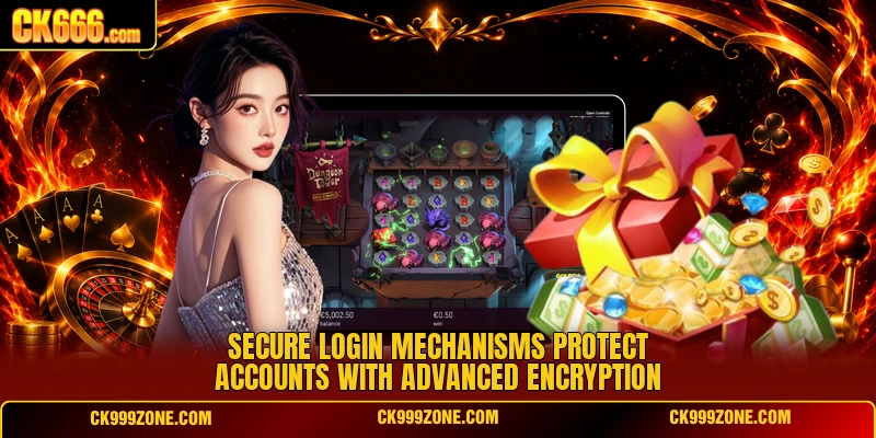 Secure login mechanisms protect accounts with advanced encryption